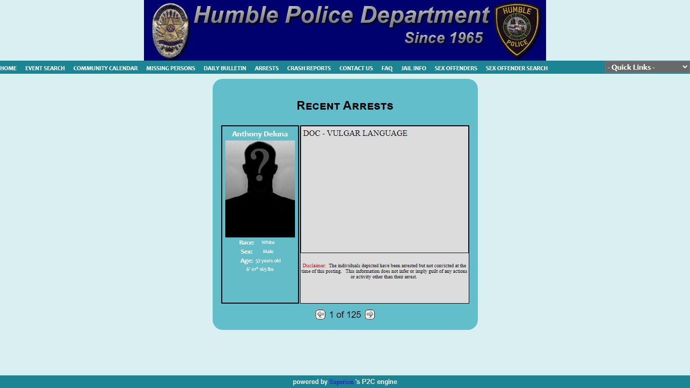 Humble Police Department P2C